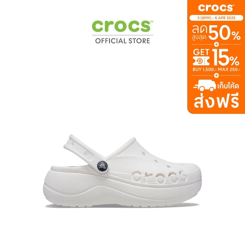 CROCS รองเท้าลำลองผู้หญิง BAYA PLATFORM CLOG รุ่น 208186100 - WHITE