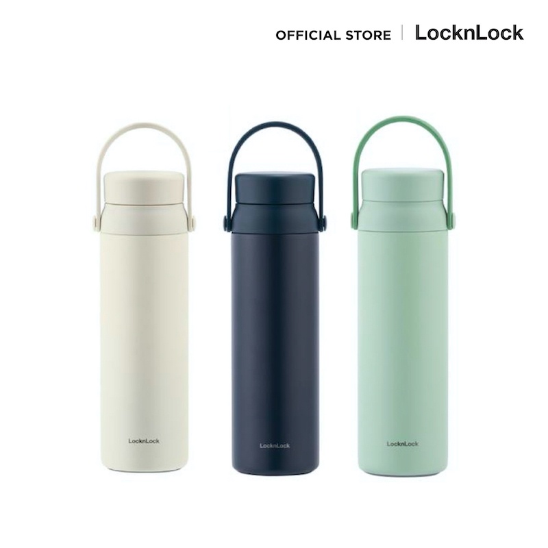 LocknLock กระบอกน้ำเก็บอุณหภูมิ Wanna Be Tumbler Carry ความจุ 450ml. รุ่น LHC4246