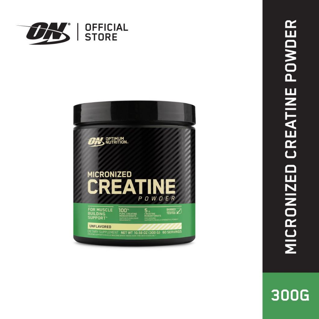 Optimum Nutrition Creatine เพิ่มกล้ามเนื้อ เพิ่มพลัง 300กรัม