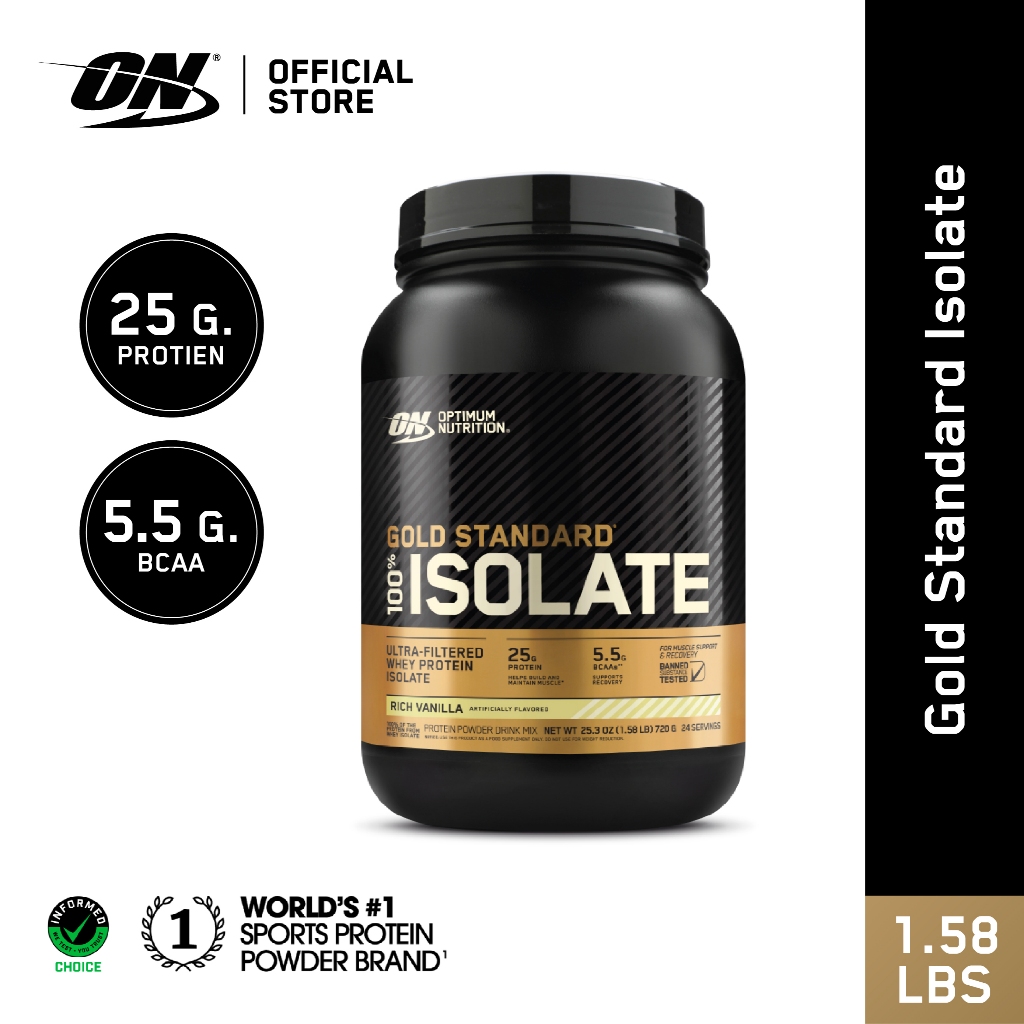 Optimum Nutrition Gold Standard Isolate Whey Protein 1.58 Lb เวย์โปรตีนแบบไอโซเลท