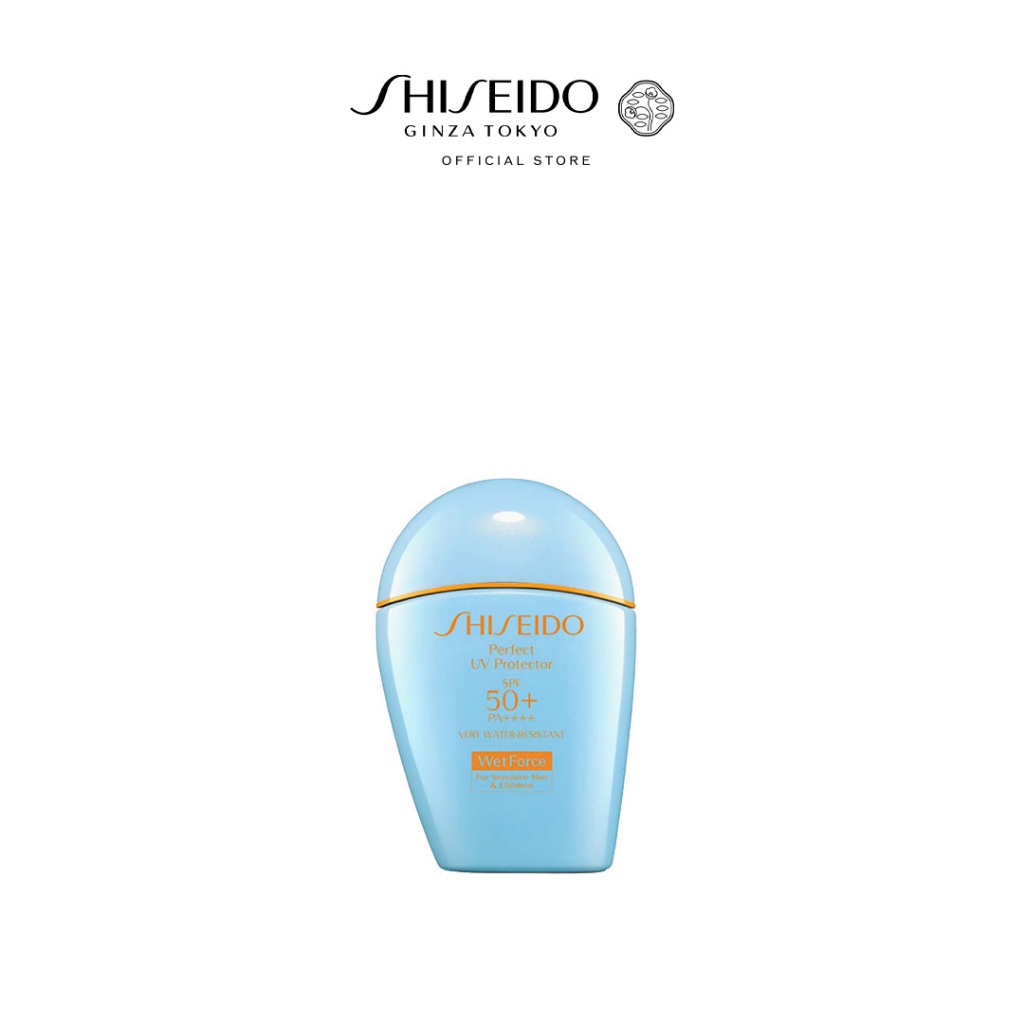 SHISEIDO กันแดด Perfect UV Protector SPF 50+ PA++++ 50ml(สูตรอ่อนโยนสำหรับผู้ที่มีผิวแพ้ง่ายและเด็ก)
