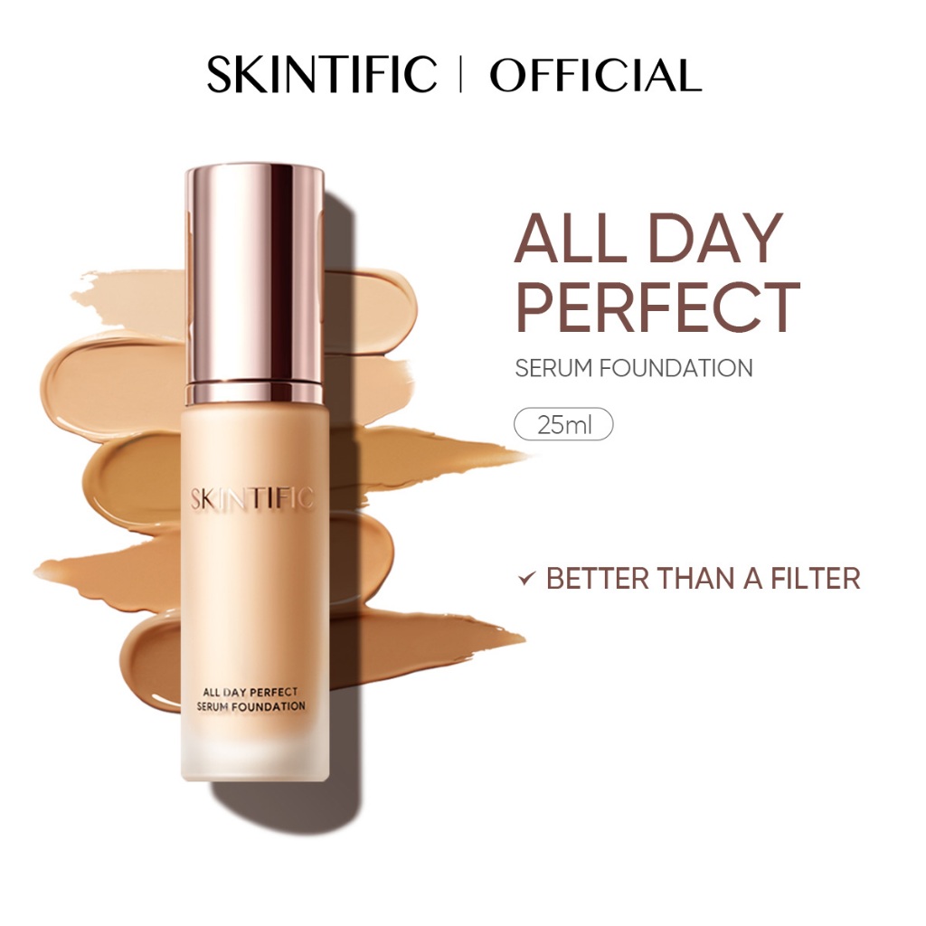 SKINTIFIC รองพื้นเซรั่มออลเดย์เพอร์เฟค All Day Perfect Serum Foundation คุชชั่น cushion