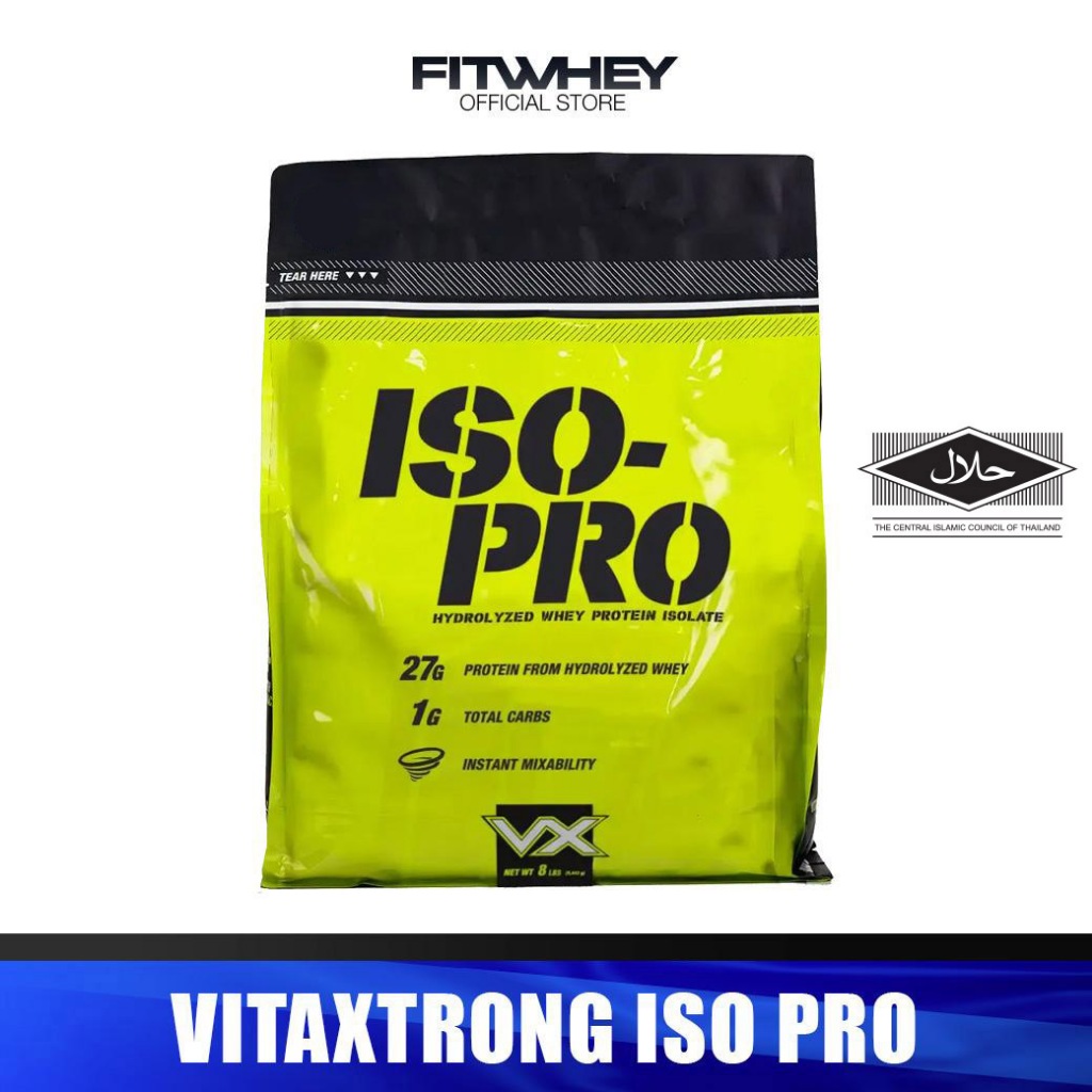 VITAXTRONG ISO - PRO (8 LB) | เวย์โปรตีนไอโซเลท ดูดซึมไว คุณภาพนำเข้าจากอเมริกา