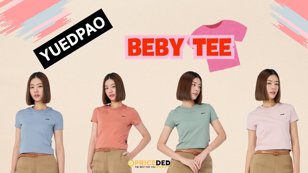 เสื้อ Baby Tee ยืดเปล่า Yuedpao สไตล์มินิมอล ใส่สบาย แมทช์ง่ายทุกลุค 2025