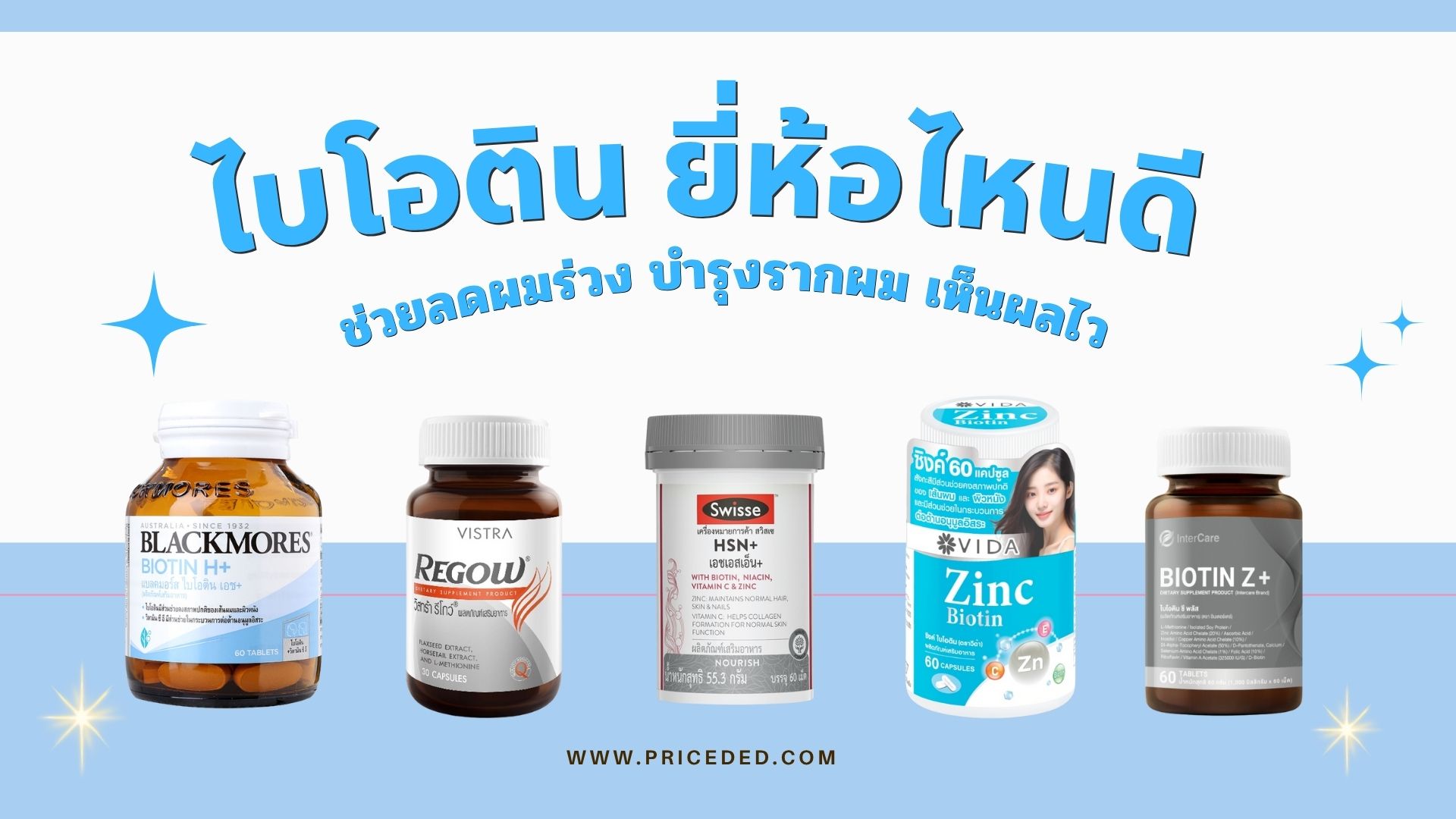 แนะนำ 10 อันดับ ไบโอติน ยี่ห้อไหนดี 2025 ช่วยลดผมร่วง บำรุงรากผม เห็นผลไว