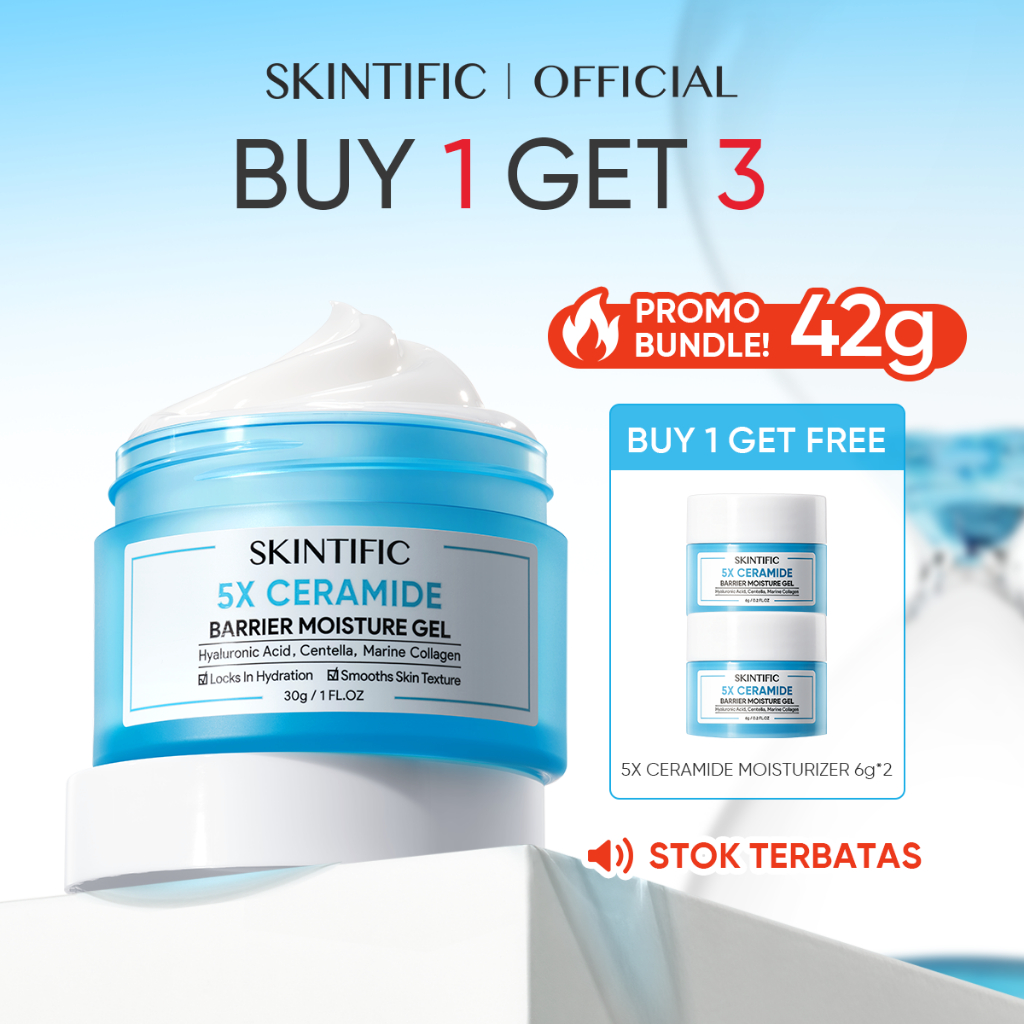 【FOURTH'S PICK】SKINTIFIC 5X Ceramide Barrier Moisturizer Gel บาเรียร์ มอยเจอร์ไรเซอร์ เจล (ครีม ครีมทาผิว)สกินทิฟิก