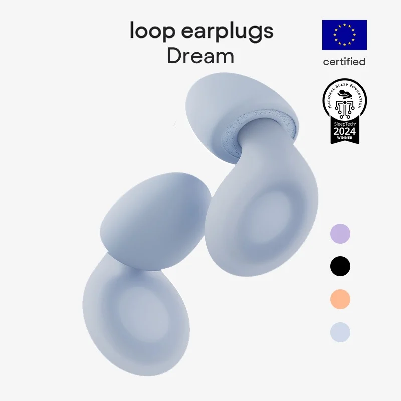 Loop Dream – ที่อุดหูซิลิโคน/หน่วยความจําโฟมสําหรับการนอนหลับสบาย | ที่อุดหูที่สะดวกสบายสําหรับการนอนกรนการปิดกั้นและการนอน | พอดีกําหนดเอง | 27dB (SNR) ลดเสียงรบกวน