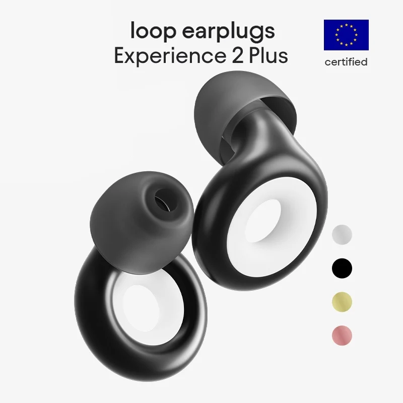 Loop Experience 2 Plus Ear Plugs – ที่อุดหูสำหรับคอนเสิร์ต ดีไซน์ทันสมัย ​​ได้รับการรับรองเรื่องการป้องกันการได้ยิน สำหรับคอนเสิร์ตและเทศกาล งานแสดงสด กีฬา ดีเจ และสถานบันเทิงยามค่ำคืน – ลดเสียงรบกวนได้ 20dB (ความเที่ยงตรงสูง)
