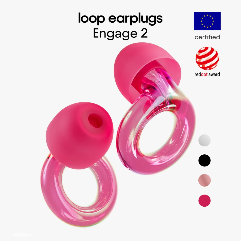 Loop Engage 2 – ที่อุดหูลดเสียงรบกวน ความเที่ยงตรงสูง (16 dB) สําหรับงานสนทนา การสนทนา การปกครอง และรบกวนทางสังคม – การออกแบบที่มีสไตล์ – 4 ขนาด (XS / S / M / L)