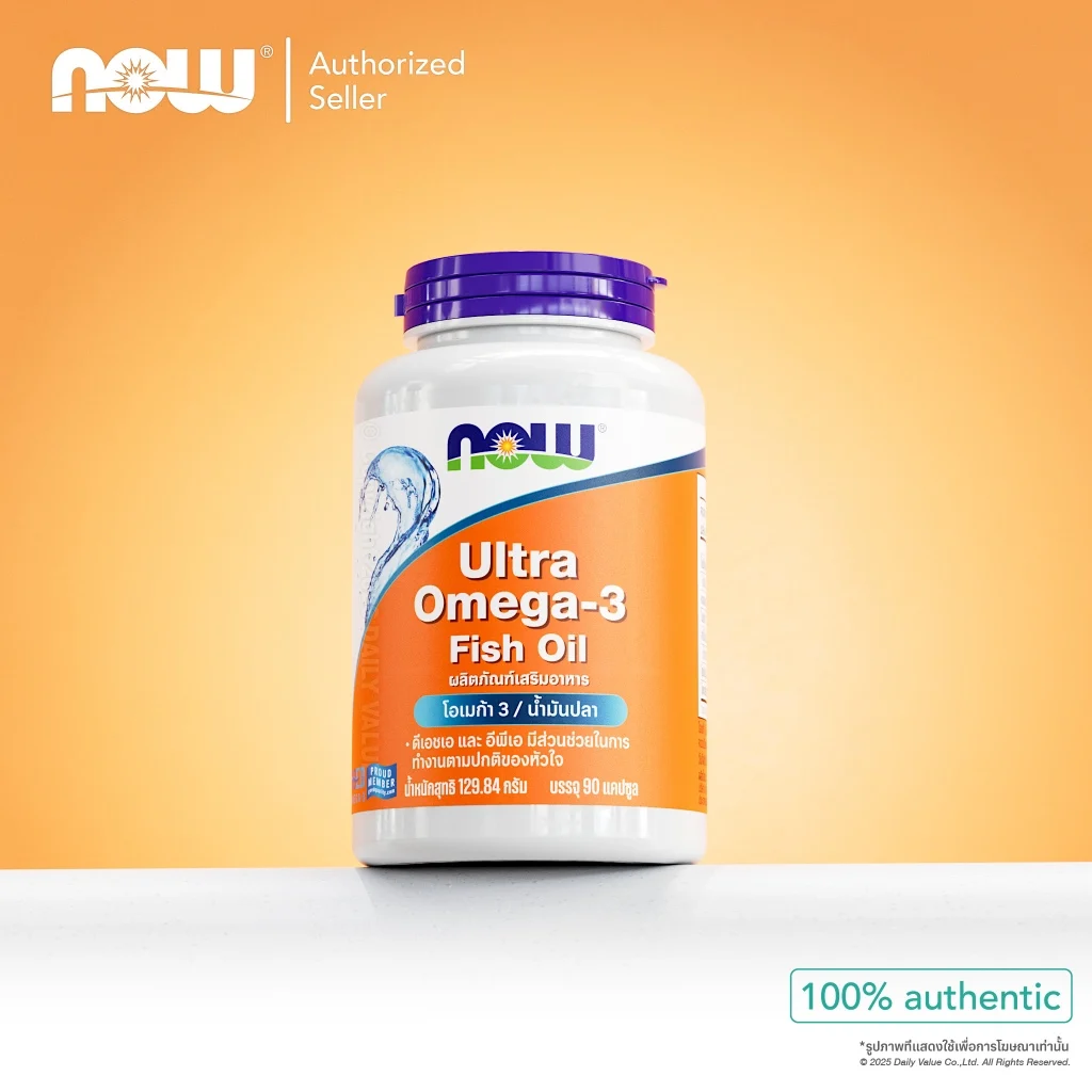 โอเมก้า 3 | Ultra Omega-3 Fish Oil EPA 500 / DHA 250 [Softgels] by NOW FOODS | Authentic Made in USA
