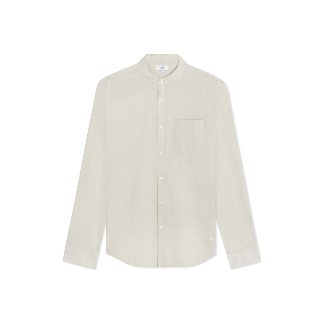 AIIZ (เอ ทู แซด) - เสื้อเชิ้ตผู้ชาย แขนยาวคอตั้งnMen's Mandarin Collar Long Sleeve Shirts