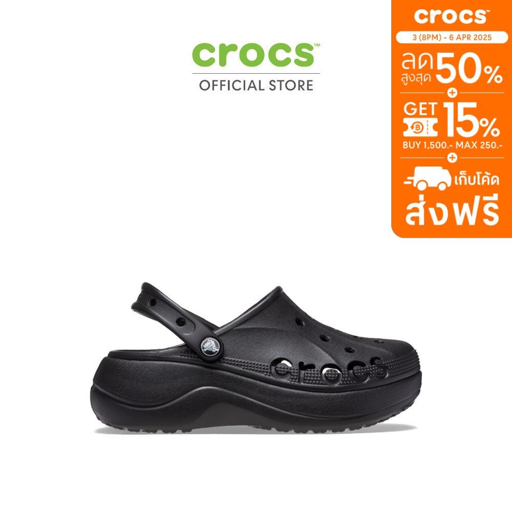 CROCS รองเท้าลำลองผู้หญิง BAYA PLATFORM CLOG รุ่น 208186001 - BLACK