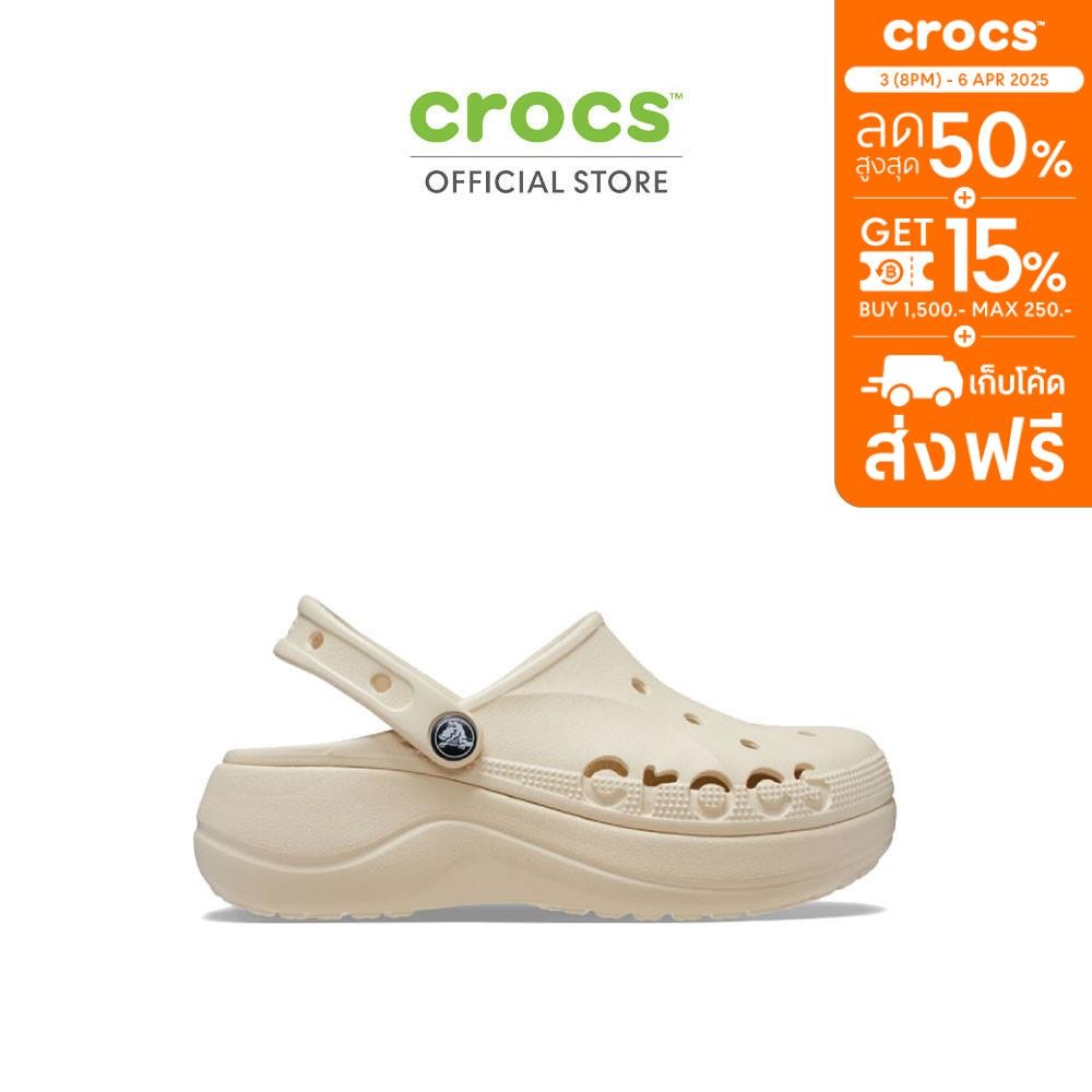 CROCS รองเท้าลำลองผู้หญิง BAYA PLATFORM CLOG รุ่น 20818611S - WINTER WHITE