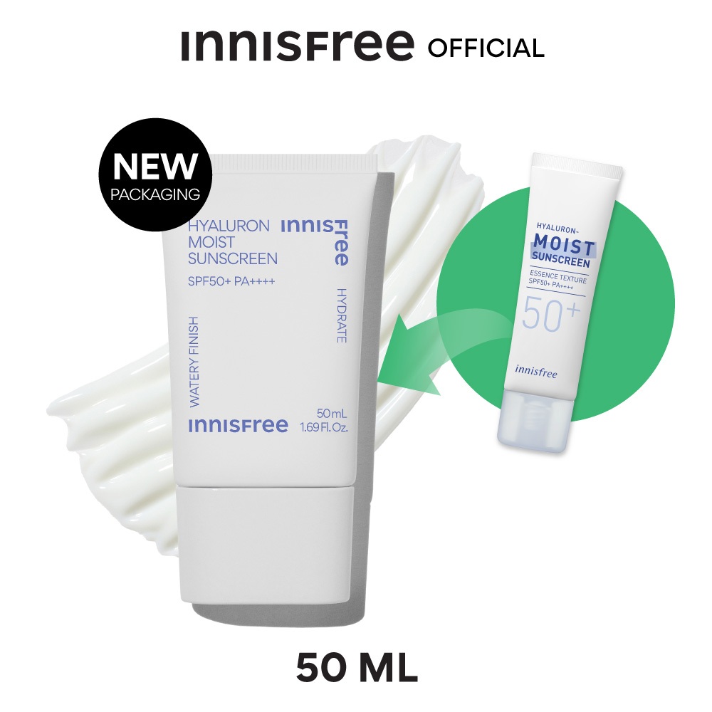 innisfree Hyaluron Moist Sunscreen SPF50+ PA++++ ครีมกันแดด ไฮยาลูลอน ขนาด 50 มล.