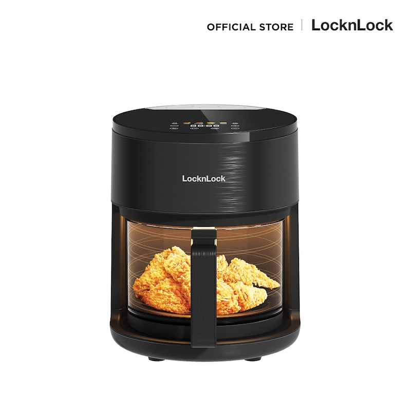 LocknLock หม้อทอดไร้น้ำมัน Air Fryer Duo Function ความจุ 3.5 L. รุ่น EJF946